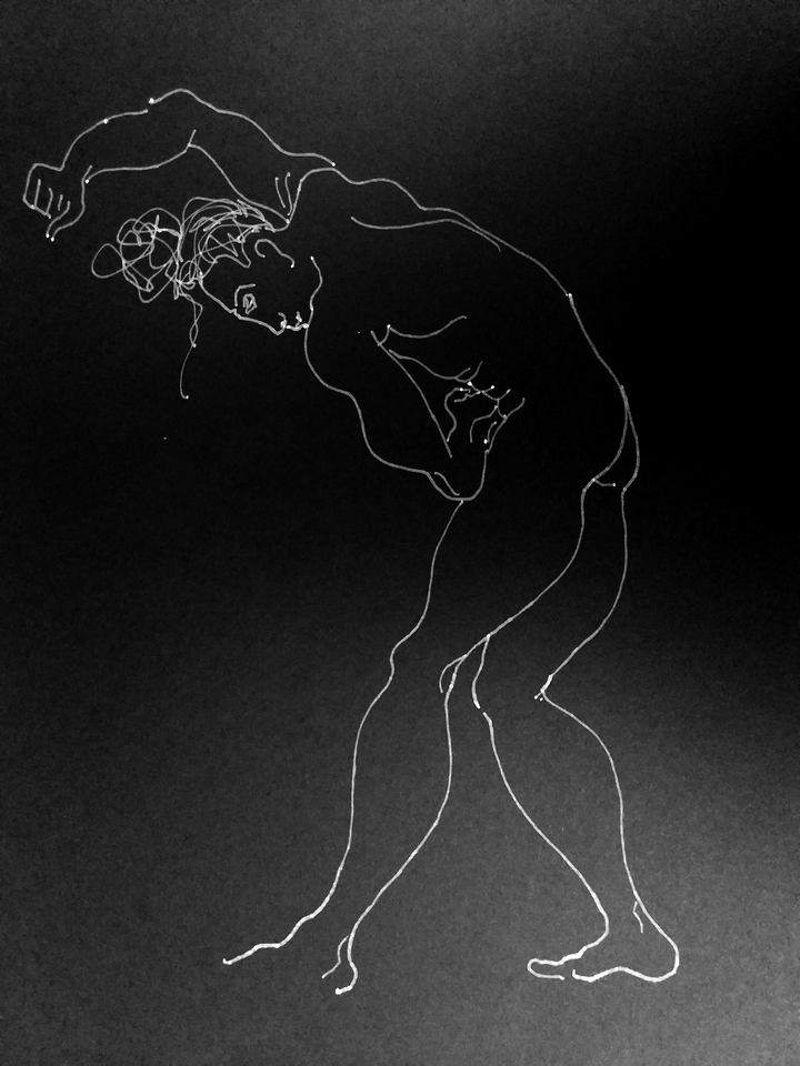 Dibujo de desnudo en linea de Javier Astarloa
