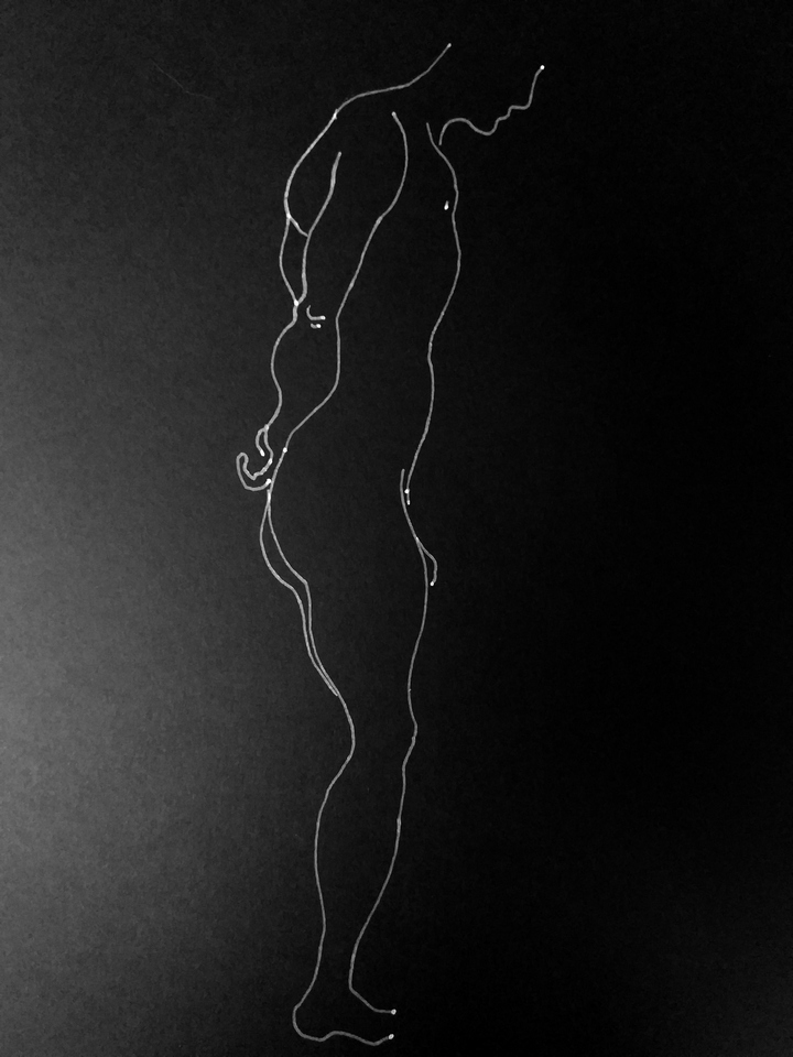 Dibujo de desnudo en linea de Javier Astarloa